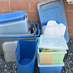 13 Assorted Sizes Storage Containers with Lids $20 For All 