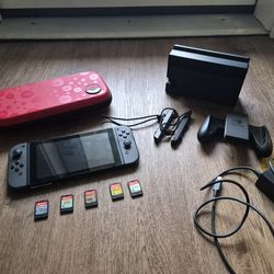 Nintendo Switch Bundle With Accessories And 6 Games