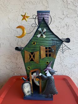 Halloween Haunted House Candle Lantern Decor