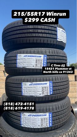 215/55R17 Winrun ( 4 NEW TIRES )
