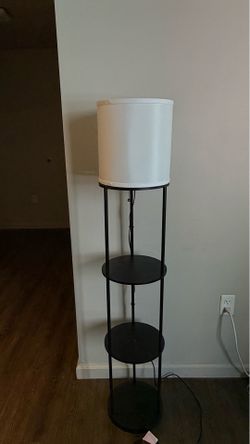Modern Floor Lamp with 3 Shelves