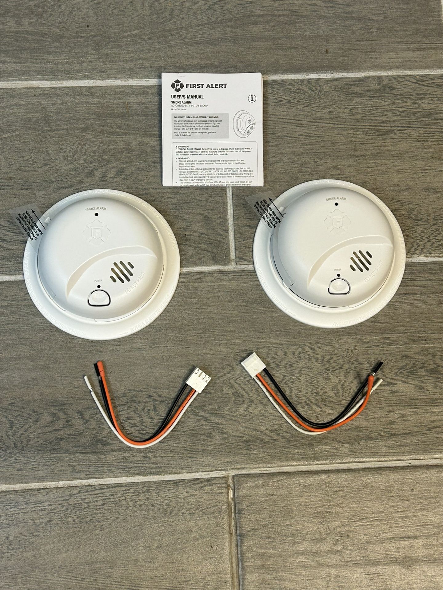 2 Brand New First Apart Smoke Alarms