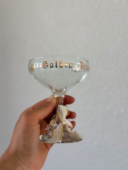 Vintage 50th Golden Wedding Anniversary Champagne Coupe Glasses – Set of 2