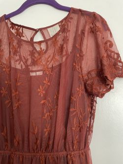 Tunic Sheer Dress Size L 