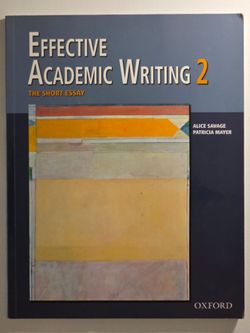 Effective Academic Writing 2: The Short Essay