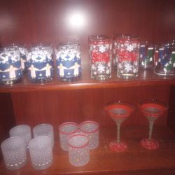 Christmas Drinking Glasses $2.00 For Each Glass 