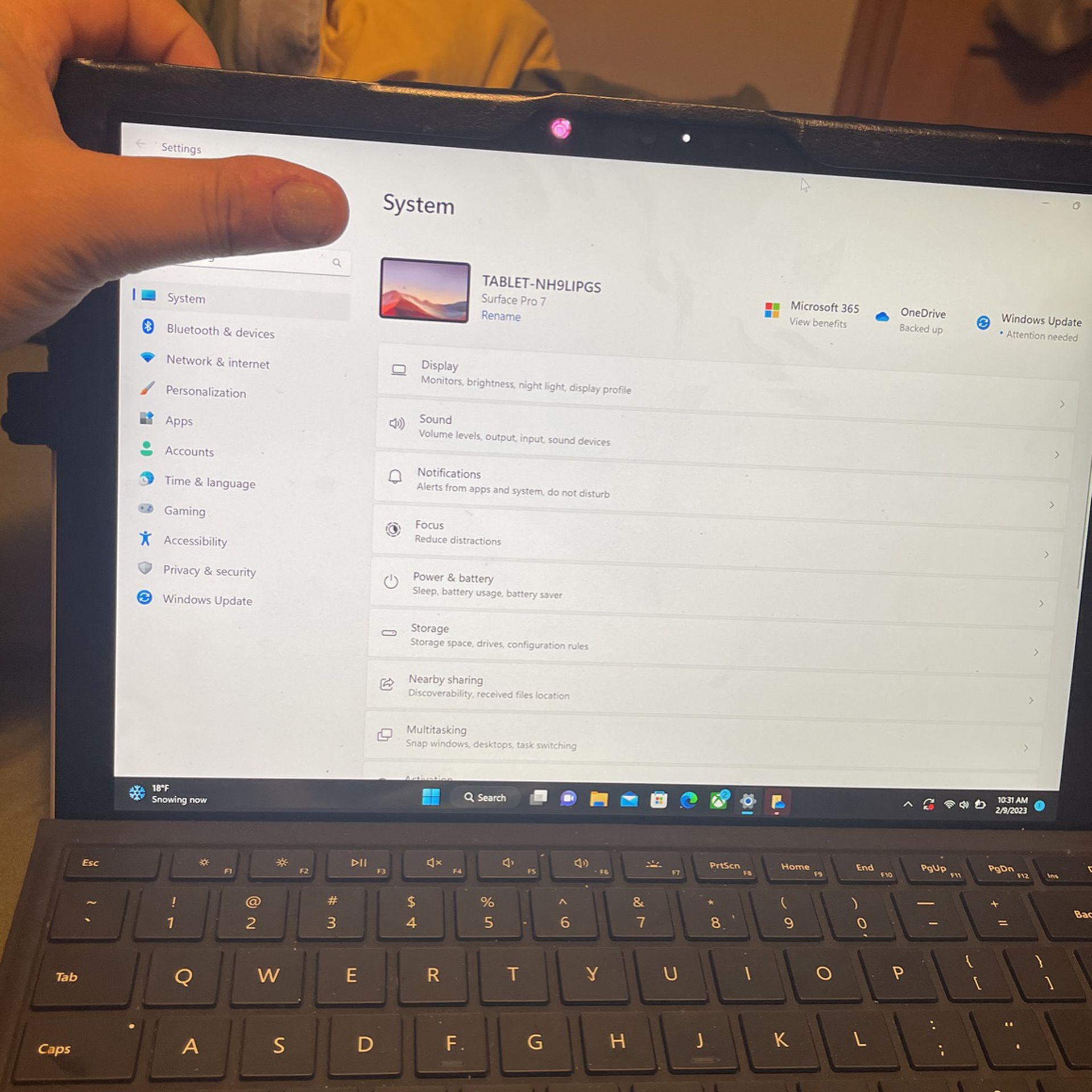 Microsoft Surface Pro With Keyboard 