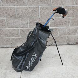 Golf Clubs And Ping Golf Bag