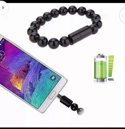 USB C Cable Beads Bracelet Charging Sync Data Phone Charger for iPhone X 5 6S 7 8 Plus Samsung Galaxy S7 S8 Plus