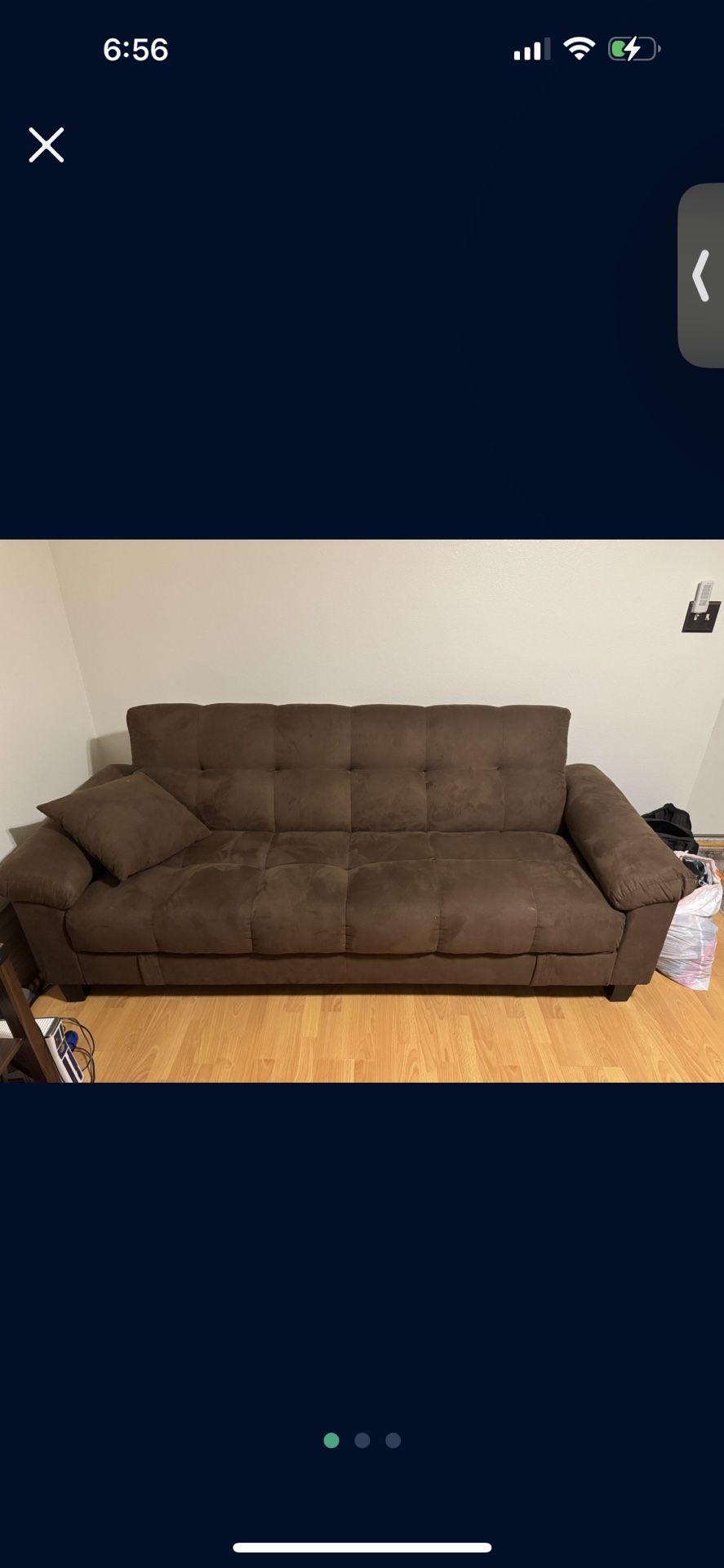 brown sofa bed