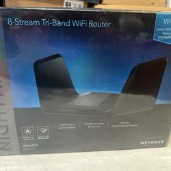 NIB Netgear Nighthawk AX8 Tri-Band 8-Stream AX6200 WiFi 6 Router (RAX78-100NAS)
