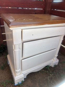Vintage 3-Drawer Nightstand – Unfinished Project