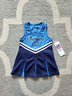Chargers Football Cheerleader Dress Kids Sizes