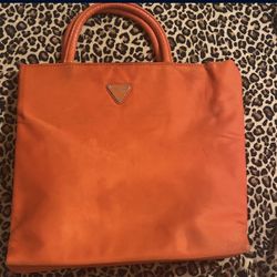 GUESS bright orange small square handbag/purse 