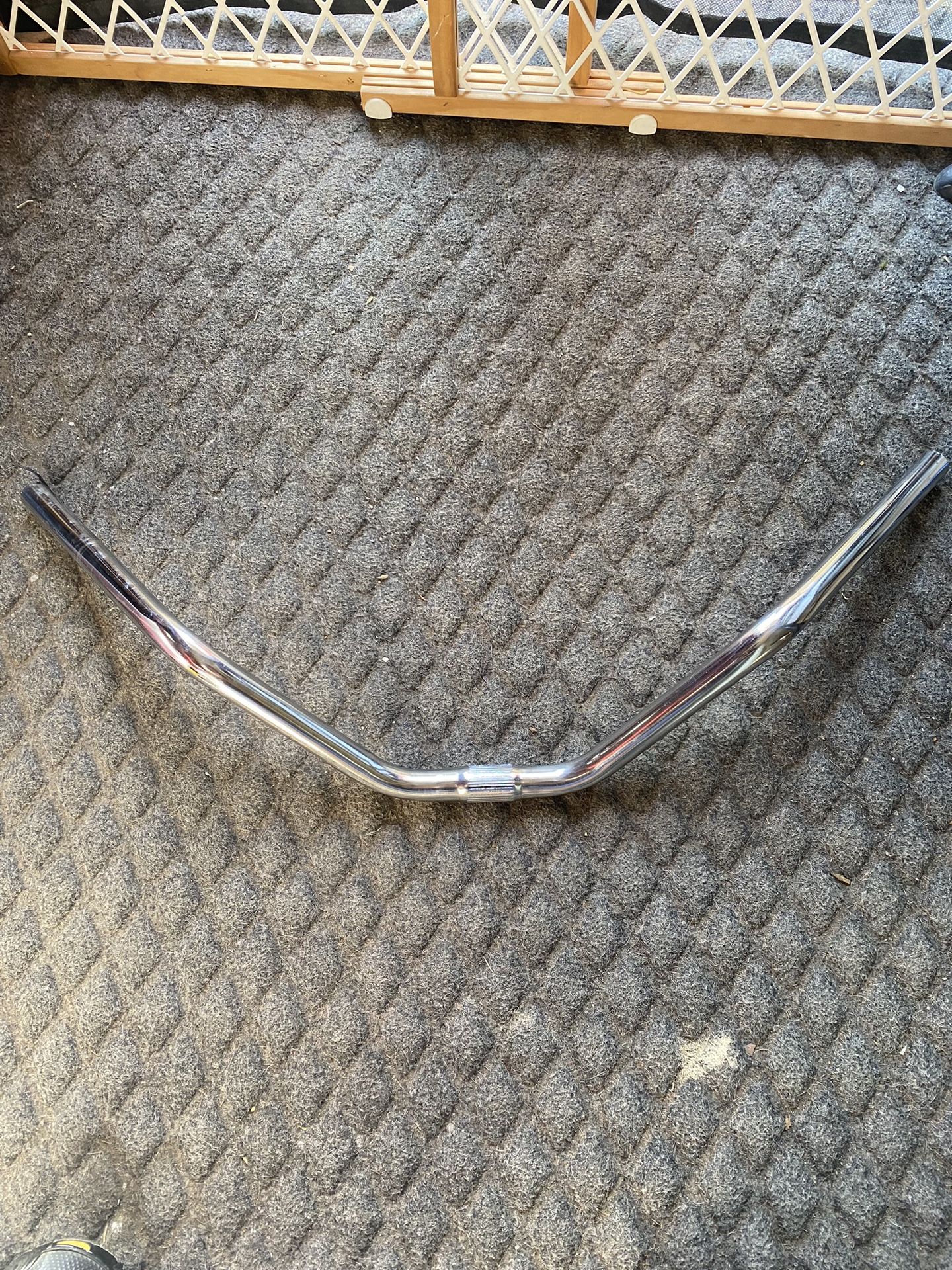 Chrome Longhorn  Handlebar 26" Wide Beach Cruiser Bar 1" Clamp