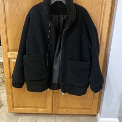 Black Sherpa Jacket 