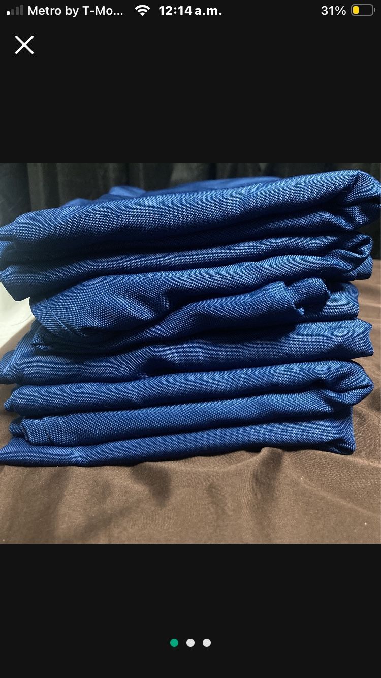 6 Cortinas Azulmarino