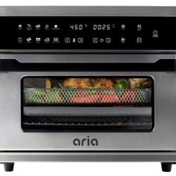 All-in-1 Premium 30 Qt. Stainless Steel Touchscreen Air Fryer Toaster Oven