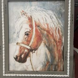  Beautiful prints of horses Transferred to frames Wooden boards And Canvas