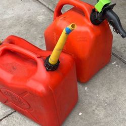 Fuel Gasoline Storage Container. $20 For Both 