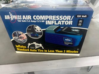 Air-Xpress Air Compressor and Inflator (120 volts, 3.3 amps, 2/3 HP)