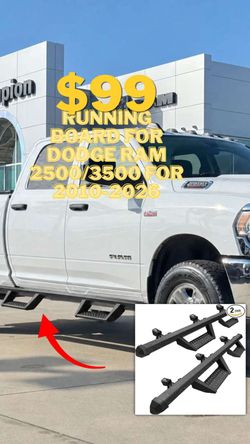 Drop Down Running Boards Compatible with 09-18 Ram 1500/10-26 Ram 2(contact info removed) Crew Cab Door Step bars