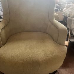 4 Lime Green Club Chairs 