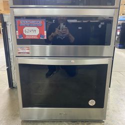 Whirlpool WOC75EC0HS 30” Smart Combination Wall Oven with Wi-Fi Connectivity, True Convection, Alexa and Google Home Voice Control, Scan-to-Cook Techn