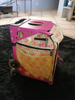 Zuca sport bag Flowerz insert pink frame