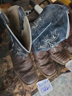 Old West Brown Boots Size 5D mens