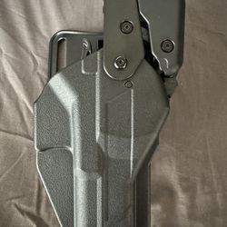 Alien Gear Rapid Force Level 3 Duty Holster - GloCK 17-19-Mid Ride Belt, 45 Slide - No Light - No Axon