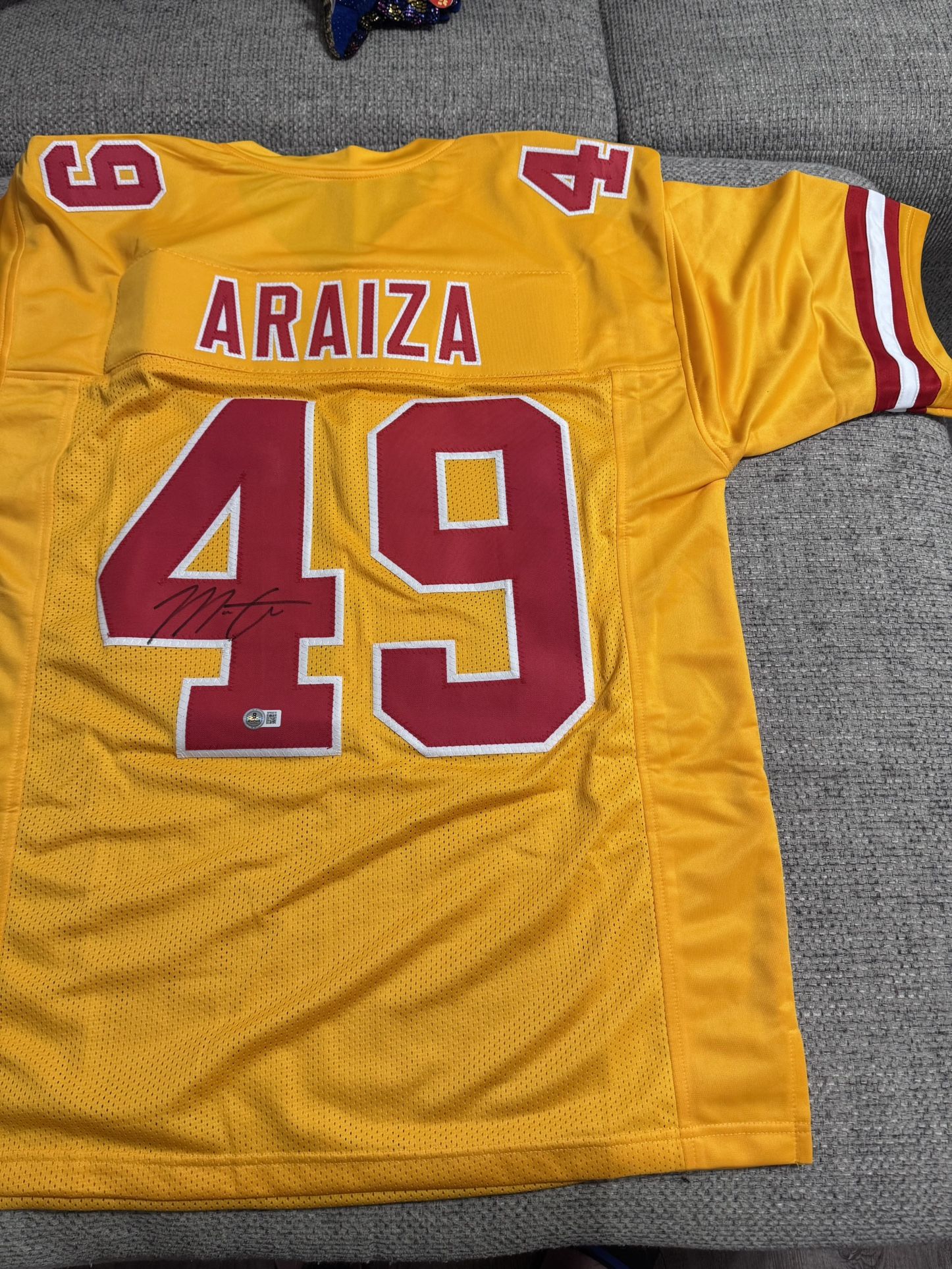 Matt Araiza Signed Autograph Custom Jersey - Kansas City Chiefs - Beckett