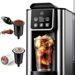 Burr Coffee Grinder, Electric Conical Coffee Bean Grinder With 30 Adjustable Grind Settings For 2-12 Cups, Sliver & Black