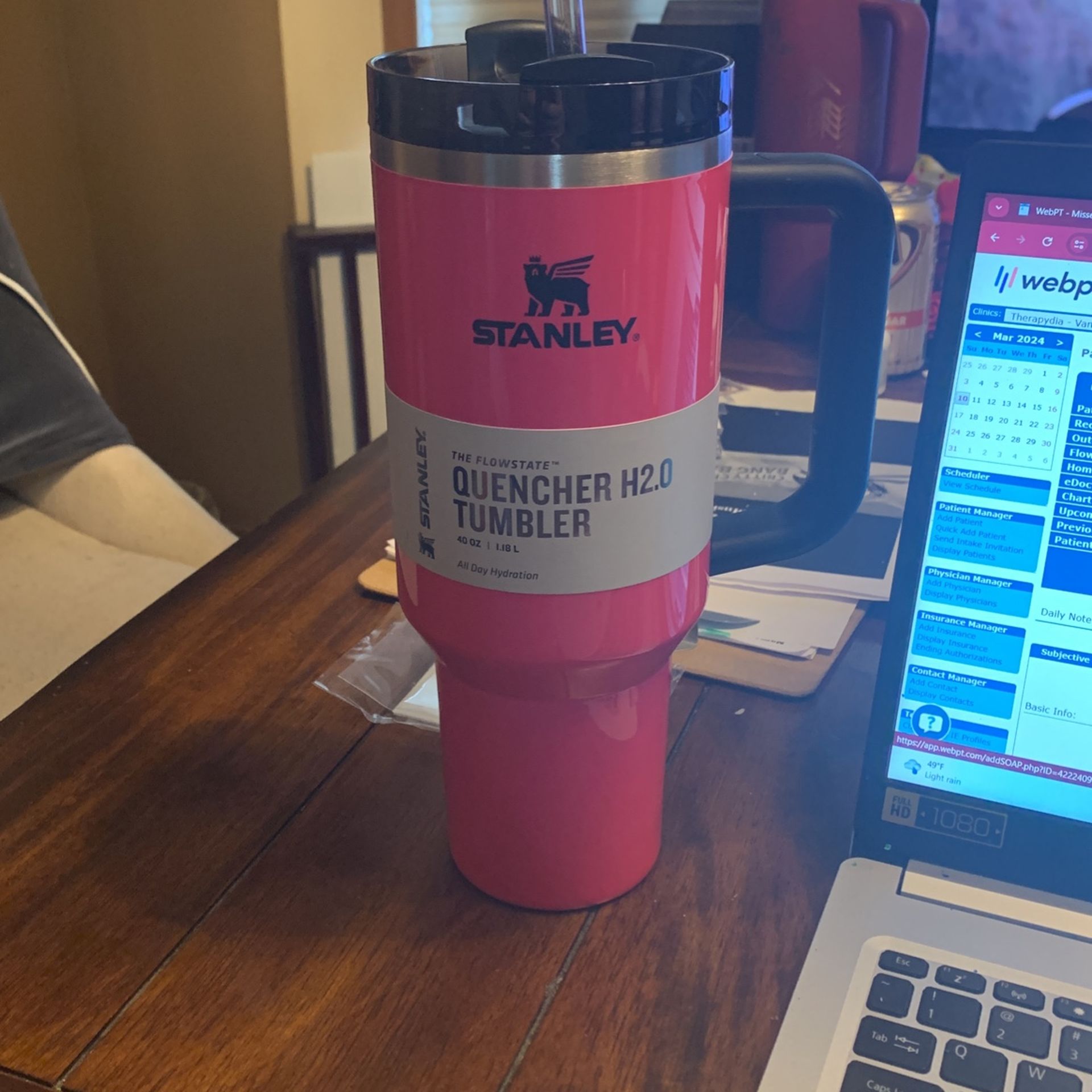 Neon Pink Stanley 40oz