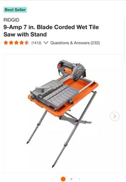 Ridgid tile saw