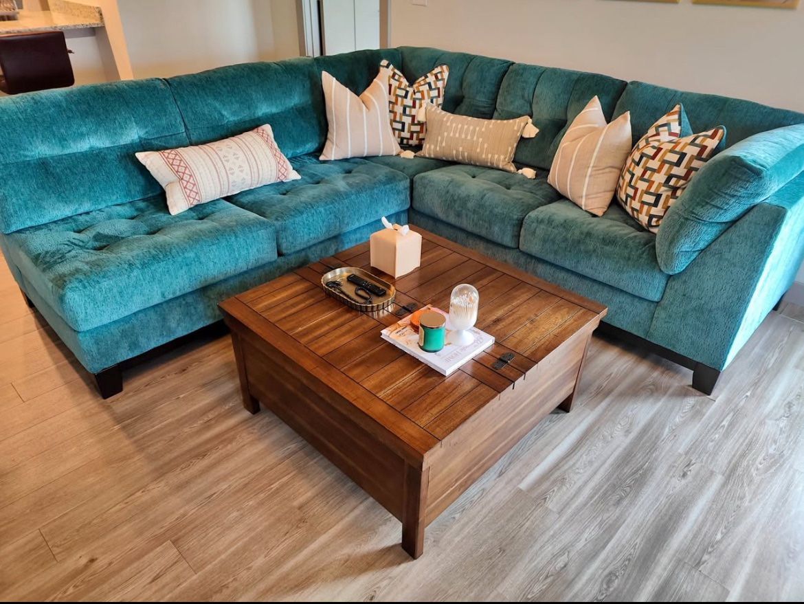 Teal Sectional