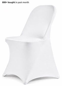 🚨 NEED GONE! 30 White Spandex Folding Chair Covers – ONLY $45 🚨