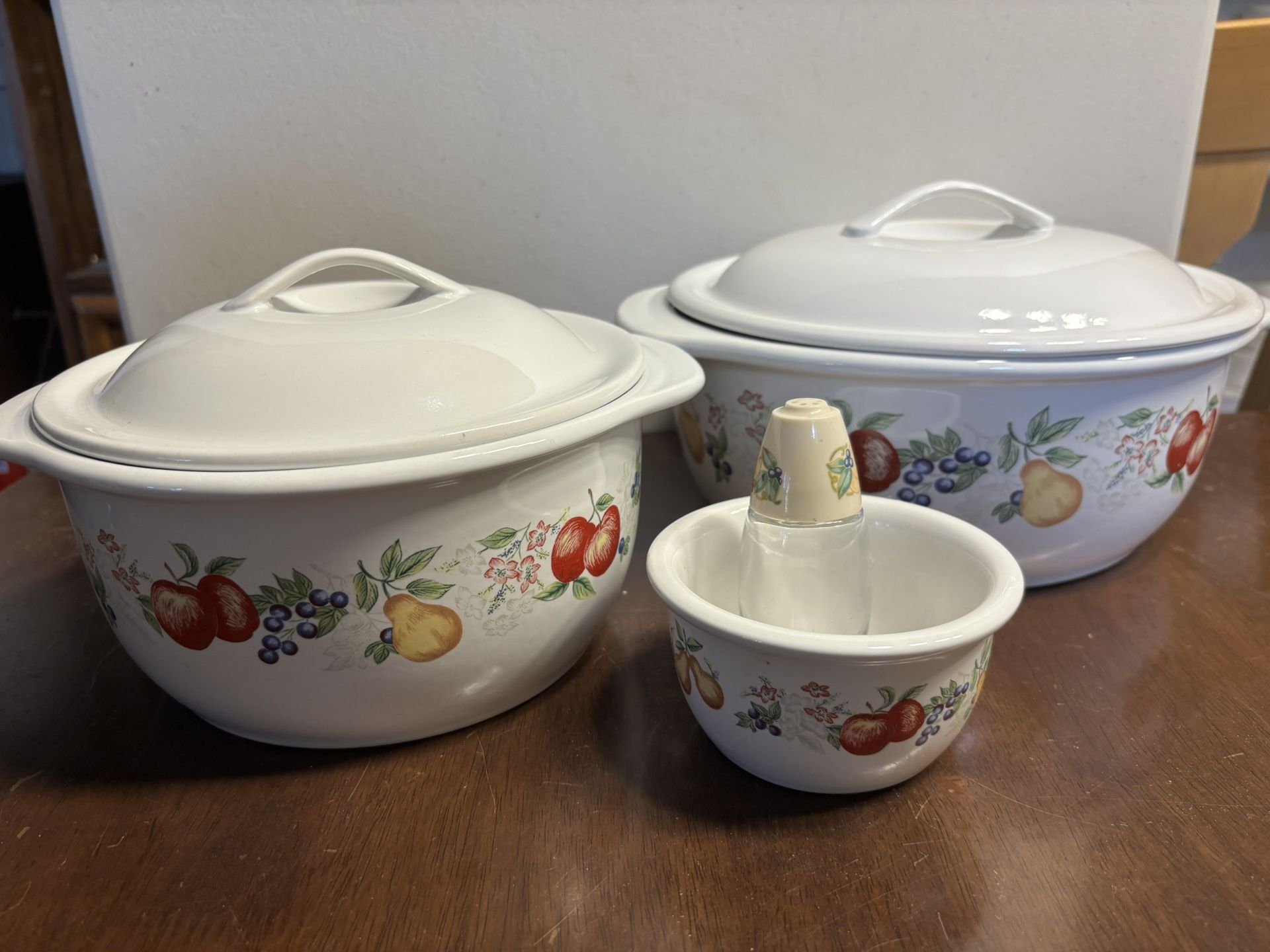Vintage Corelle Baking Dish Set