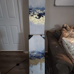 Blue And Gold Wall Art