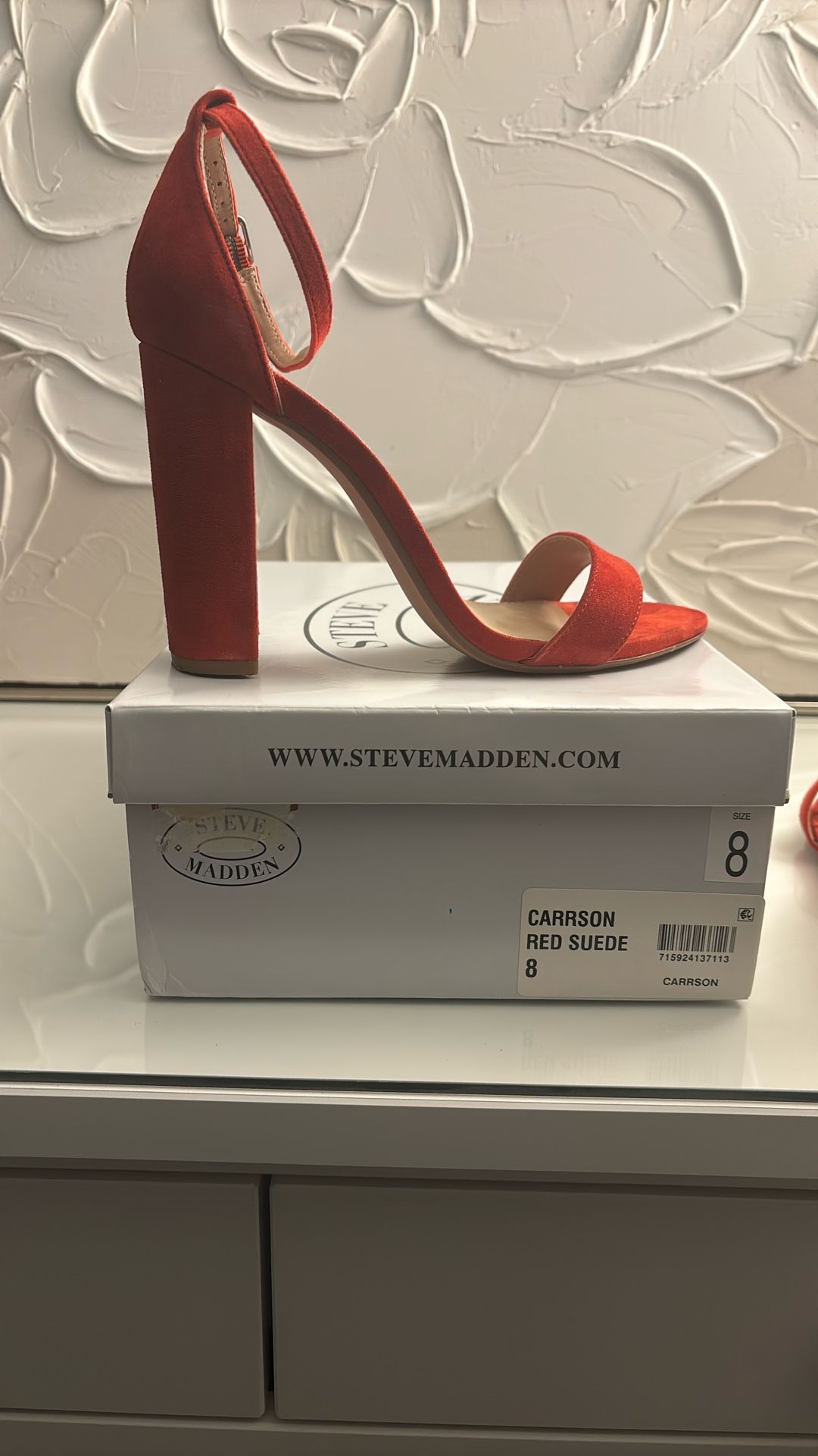 Red Suede Steve Madden