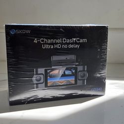 4K 360° Dash Cam – Front, Rear + Inside View | GPS, 5G WiFi, Voice Control, Night Vision + FREE 128G