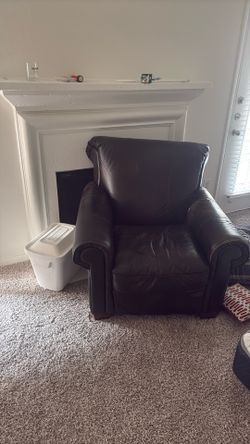 Used Leather Armchair