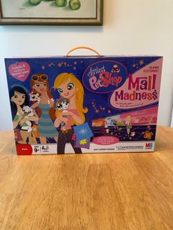 Littlest Pet Shop Mall Madness Board Game Talking Electronic