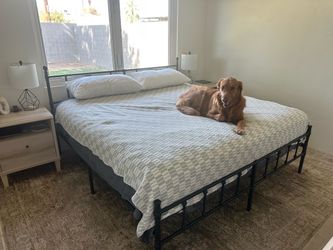 Black Iron King Size Bed Frame