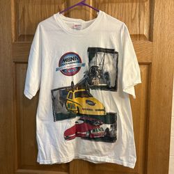 Vtg 1990’s MBNA Motorsports World Record Club Motorcycle Drag Racing T Shirt XL