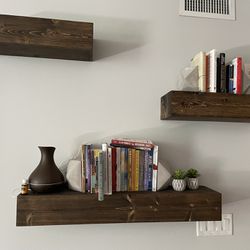 Floating Bookshelves - Wooden!