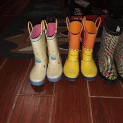 Girls And Boy Rain boots
