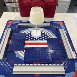 Brand New USA Themed American Mahjong Game Tile Set with Accessories