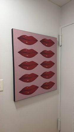 LIPS wall art work