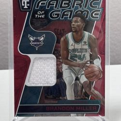 2024-25 Totally Certified Brandon Miller Fabric Of The Game /75